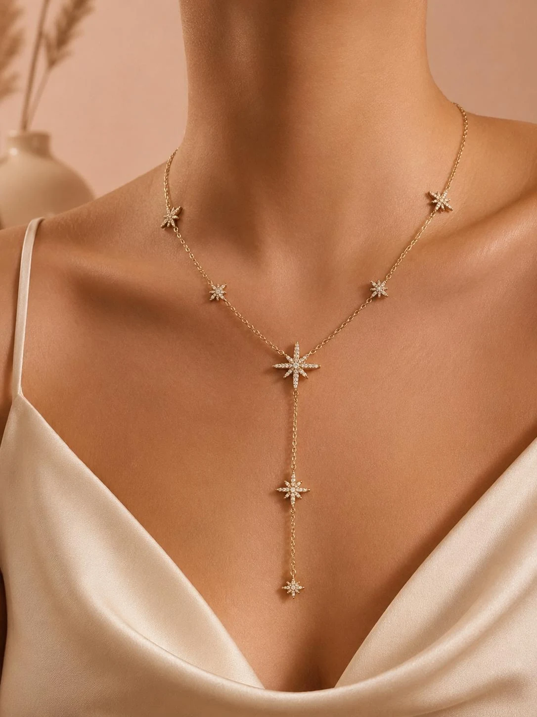 Collier en Y à étoiles scintillantes - Image 2