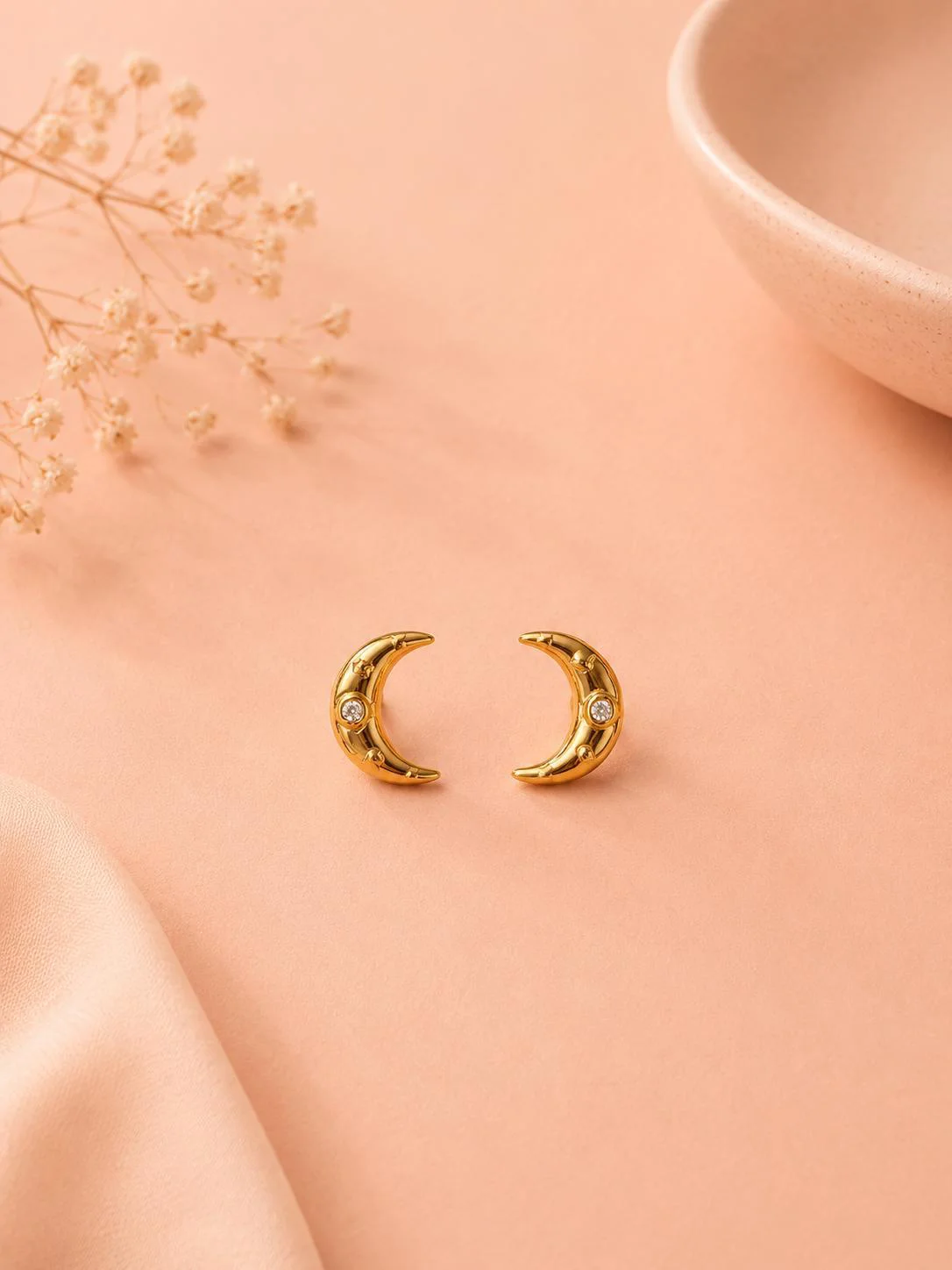 Puces lune avec zirconium - Image 3