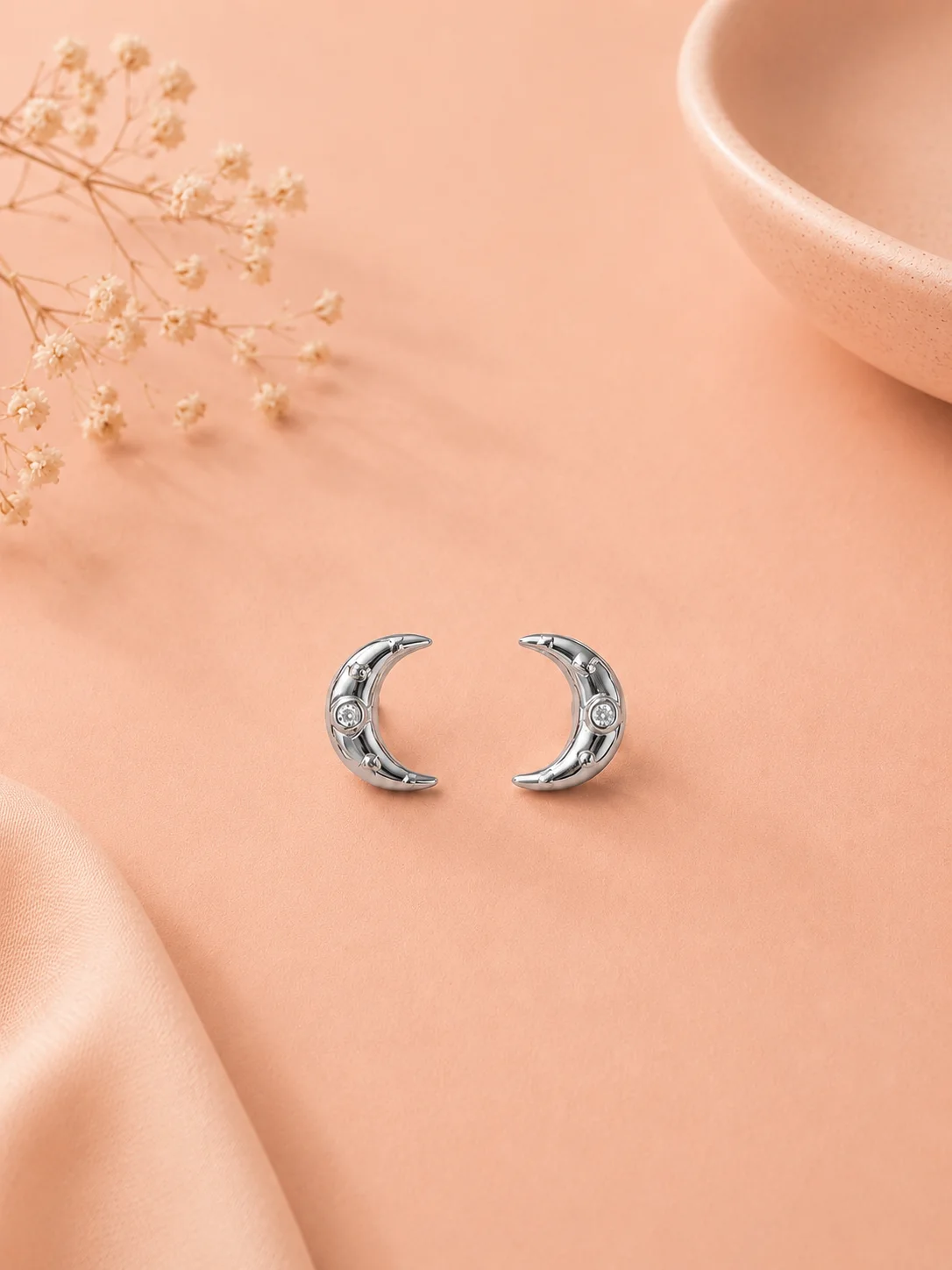 Puces lune avec zirconium - Image 4