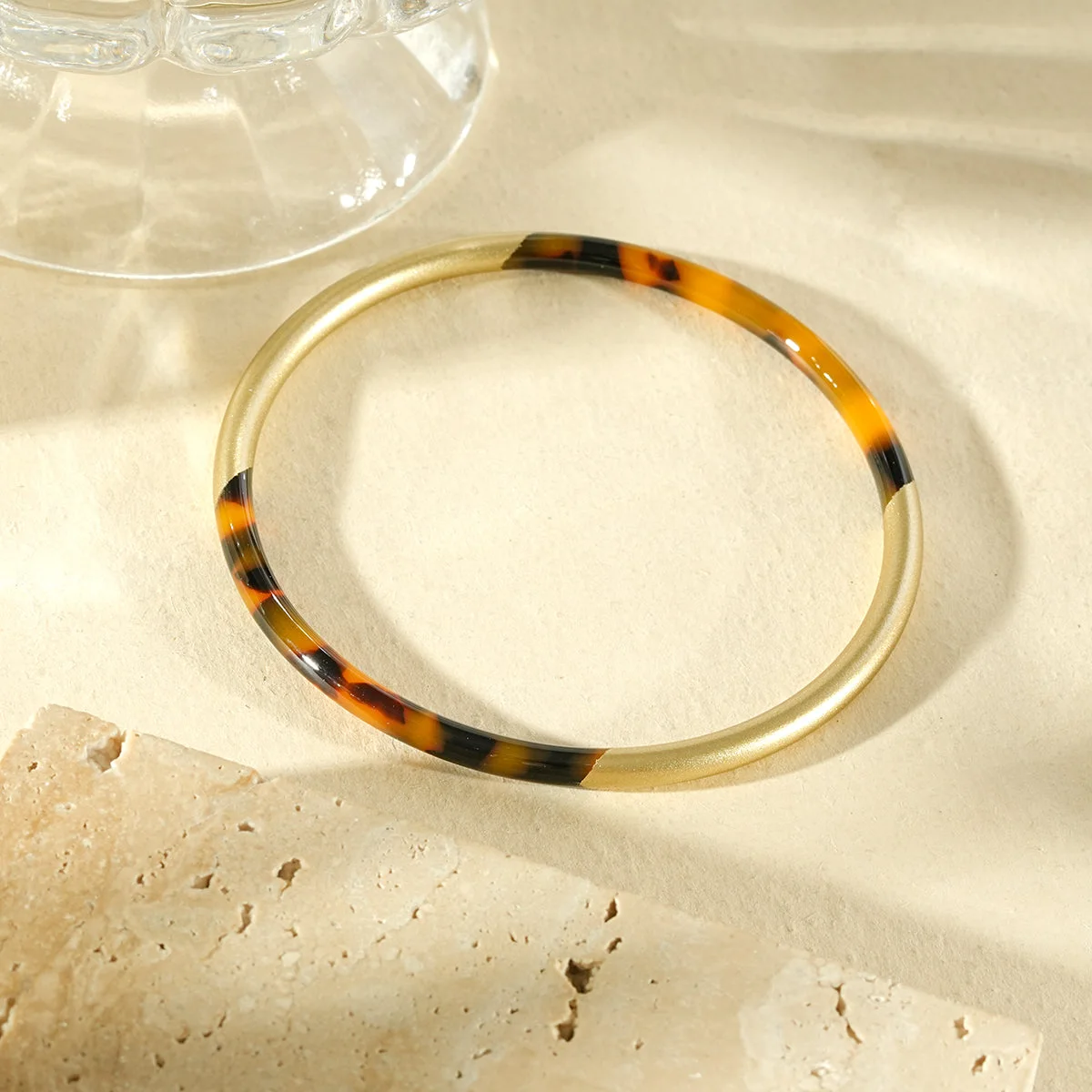 Jonc fin bicolore effet écaille - Image 6