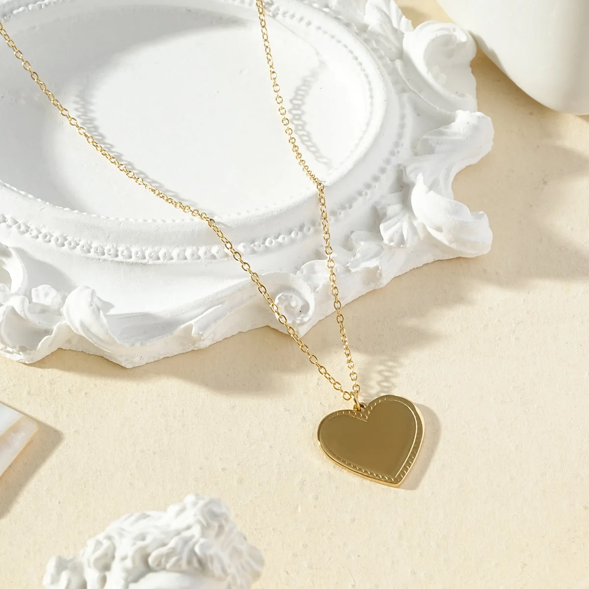 Collier pendentif cœur à graver