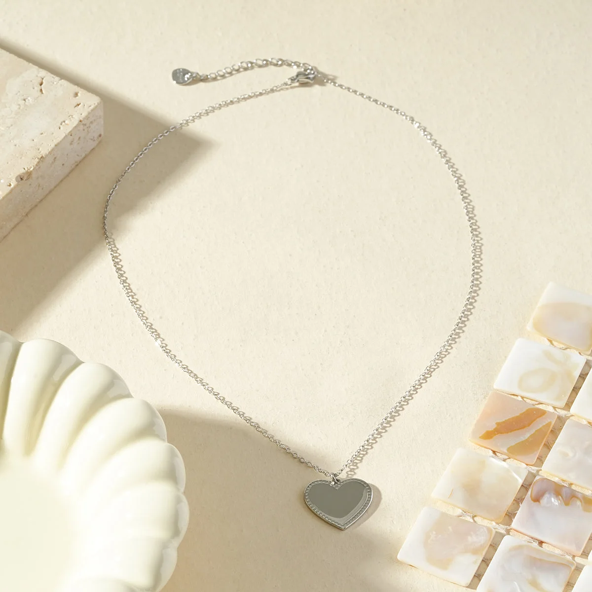 Collier pendentif cœur à graver - Image 5