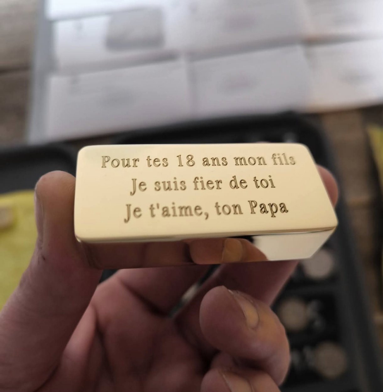 Lingot de 200 g en or nordique à personnaliser au laser avec images ou texte - Image 4